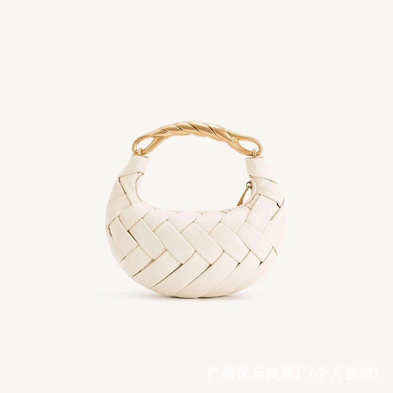 Women's Bird's Nest Woven High Sense Handbags