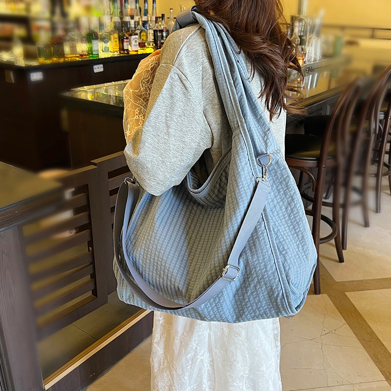 Women's Summer Canvas Korean Style Minority Simple Large Women's Shoulder Bag