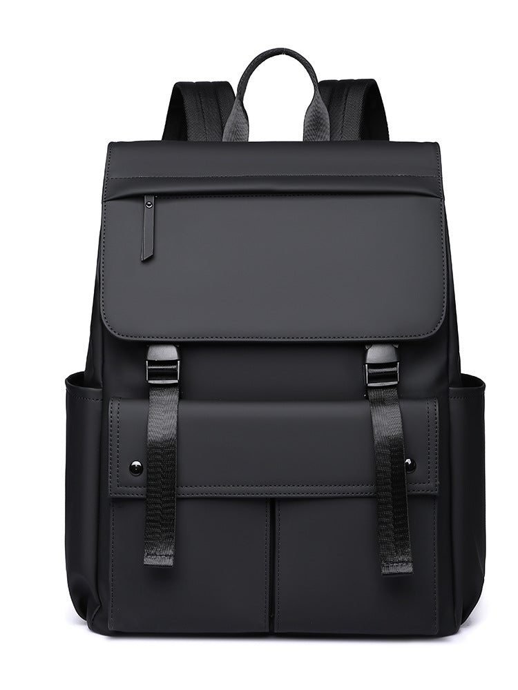 Men's Double Computer Business Commuter Korean Style Derm Leisure Backpack