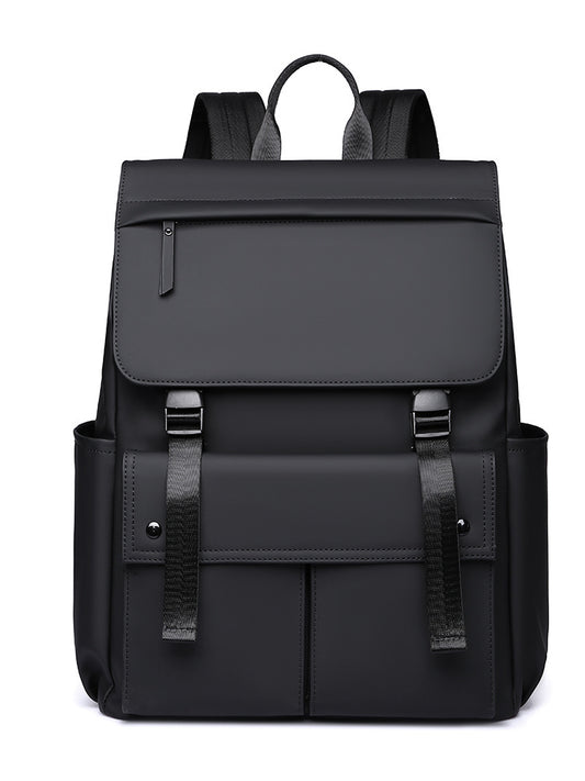 Men's Double Computer Business Commuter Korean Style Derm Leisure Backpack