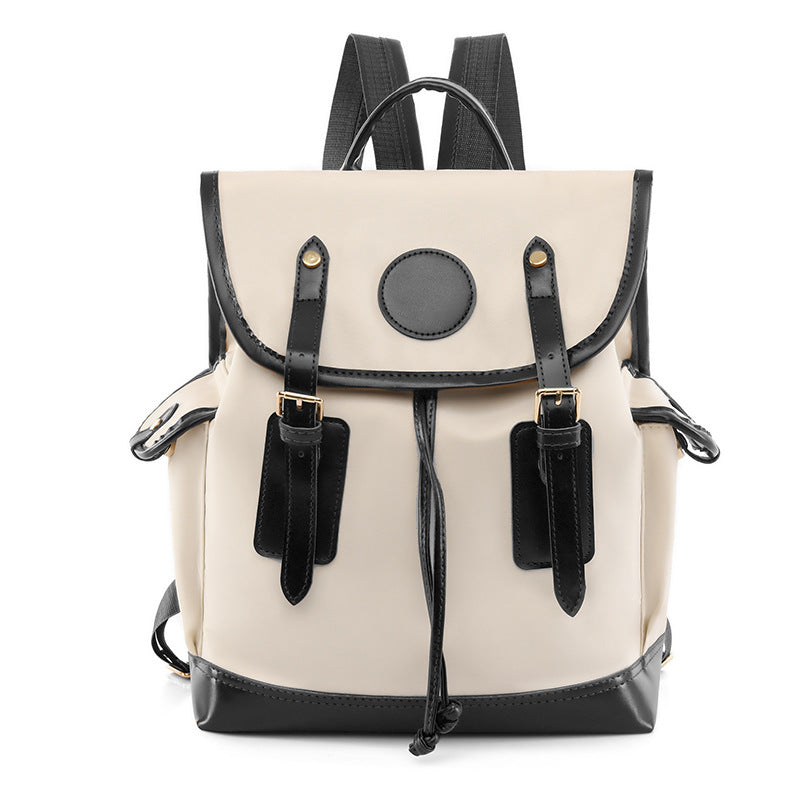 Women's Western Style Contrast Color Portable High-grade Large Capacity Fashion Bucket Bags