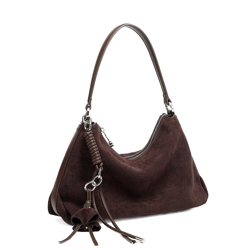 Retro Matte Cowhide Large Temperament Capacity Bags
