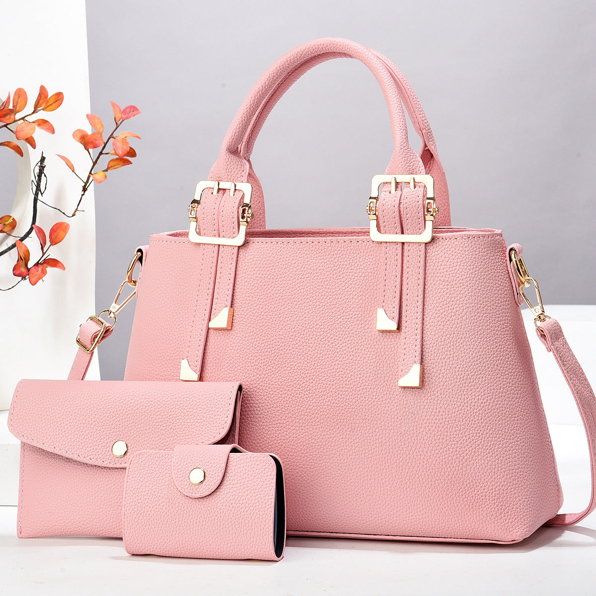 New Comfortable Fashion Macaron Three-piece Good-looking Bags