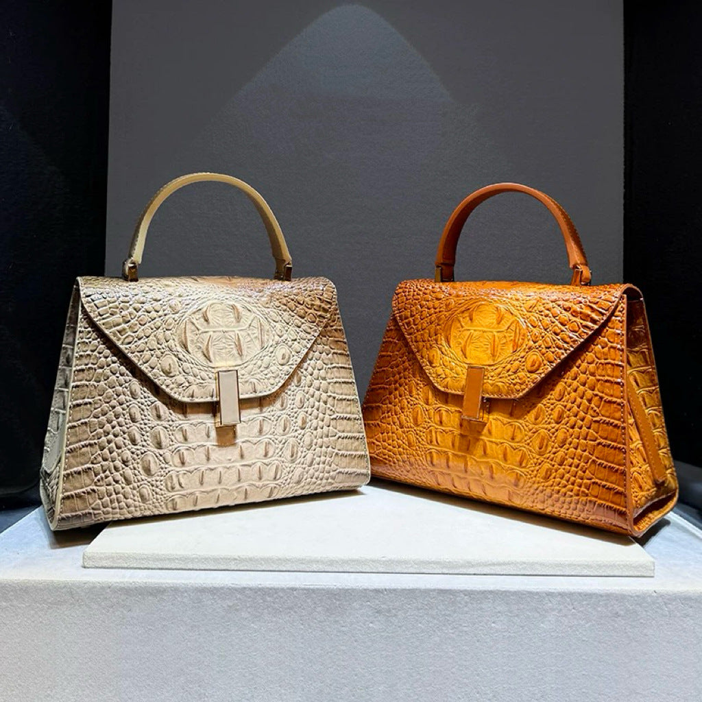 Women's Alligator Print High-grade Fashionable Stylish Handbags