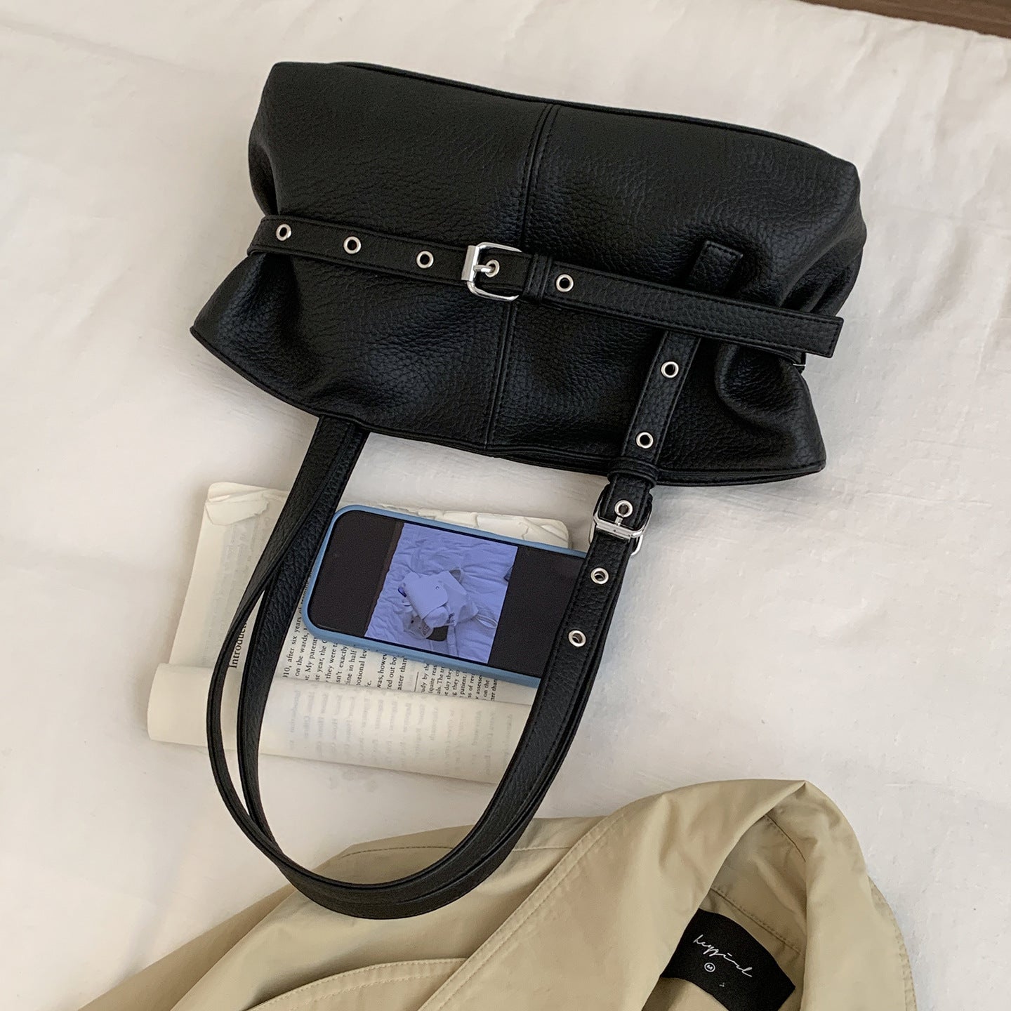 Fashion Women's Korean Underarm Commuter Simple Tote Bag