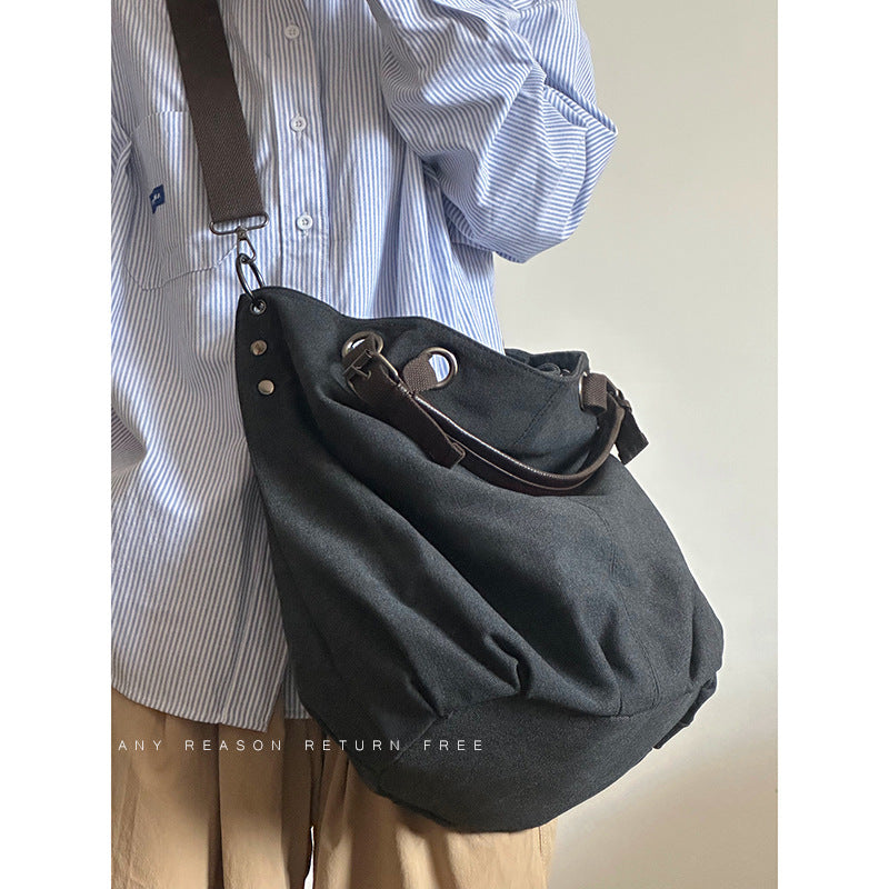 Retro Working Style Fashion Canvas Large Tote Bags