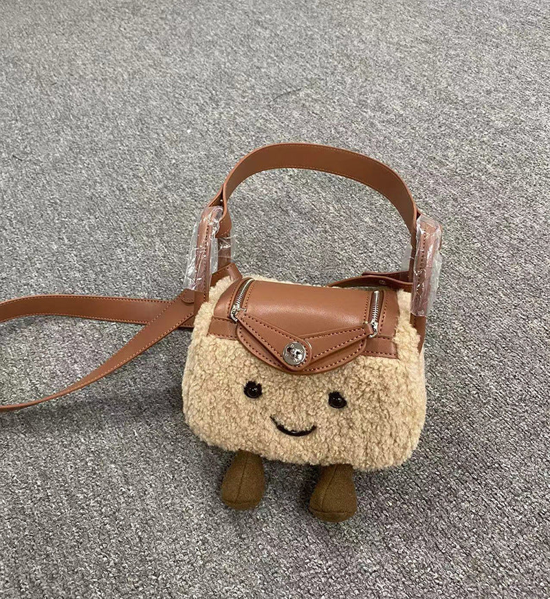 Knock Cute Fluffy Lindy One Portable Bags