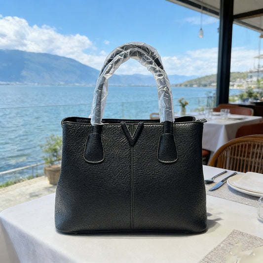 Women's Fashion Litchi Pattern High Quality Large Women's Handbag