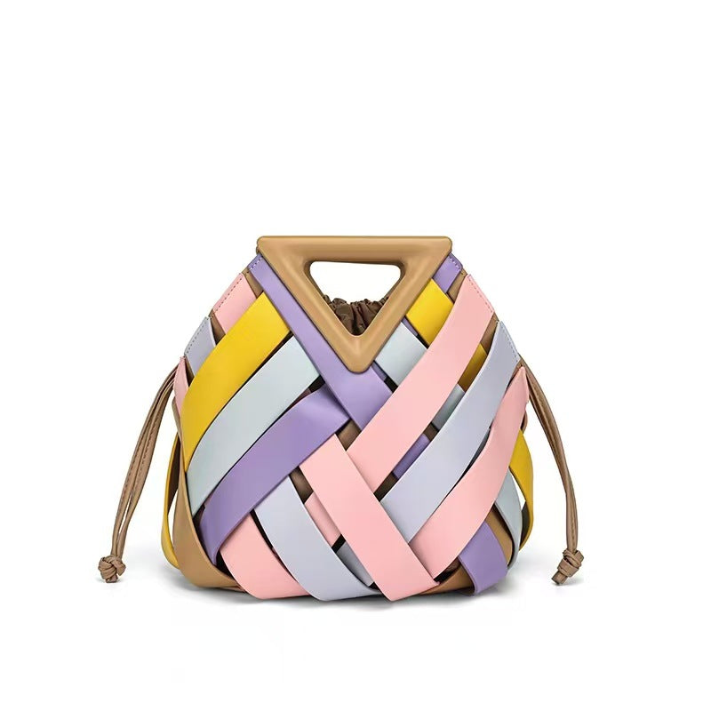 Women's Inverted Triangle Knitting Large Capacity Combination Women's Handbag