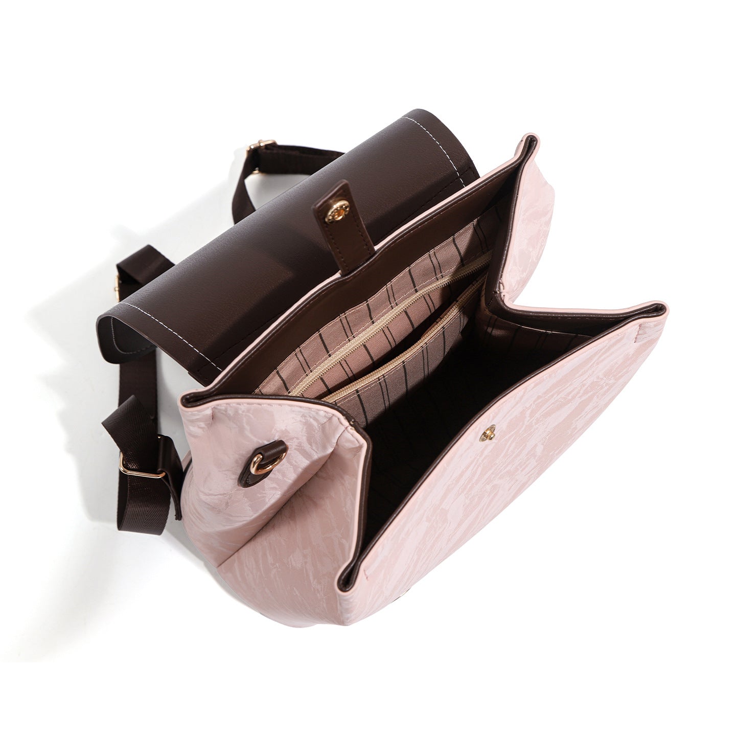 Women's Beige Pink Street Fashion Commuter For Backpacks