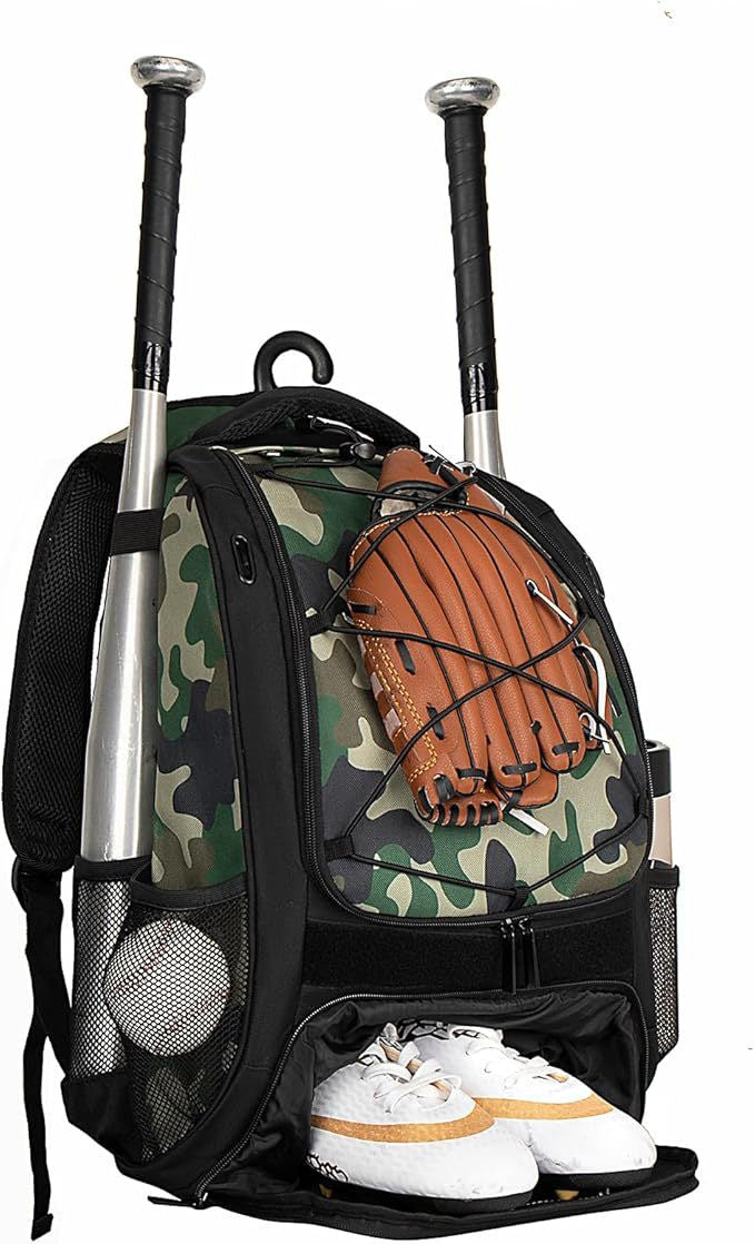 Women's & Men's American Baseball Wall Softball Equipment Adult Sports Backpack