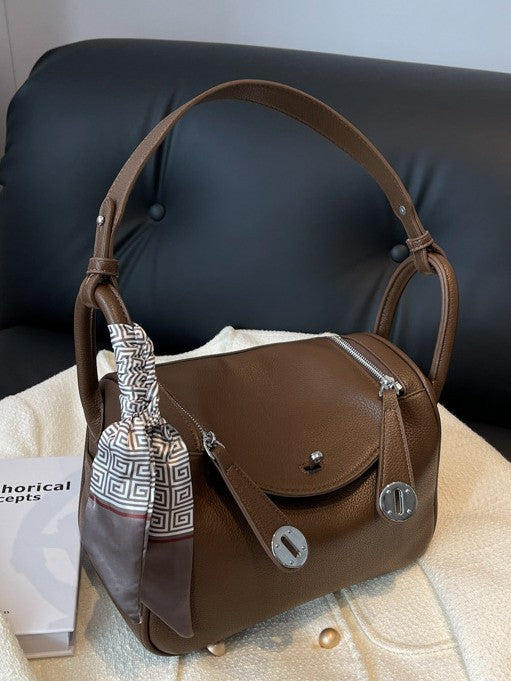 Women's Textured Graceful Design Popular Hand Holding Bucket Bag