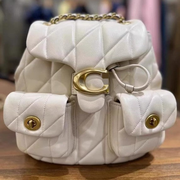 Women's High-grade Sheepskin Chain Diamond Style Genuine Women's Backpack