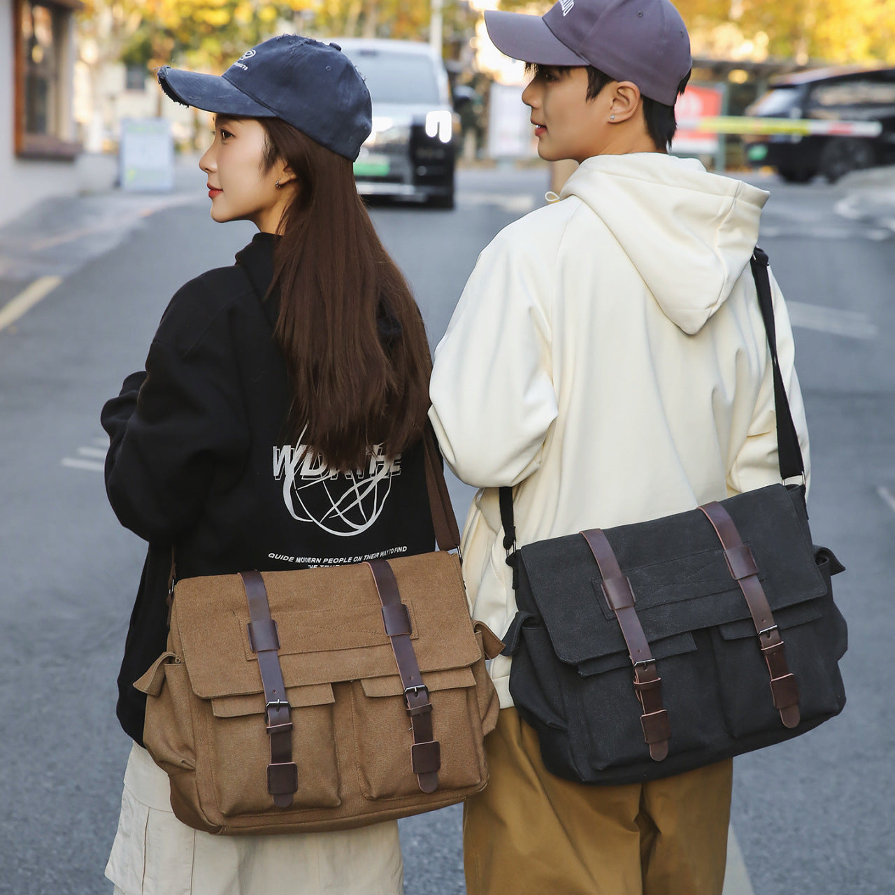 Classy Innovative Elegant Unique Men's Canvas Shoulder Bags