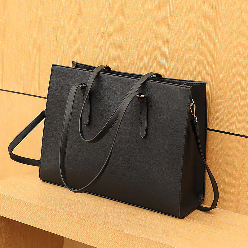 Women's Cross Pattern Large Temperament Wild Women's Handbag