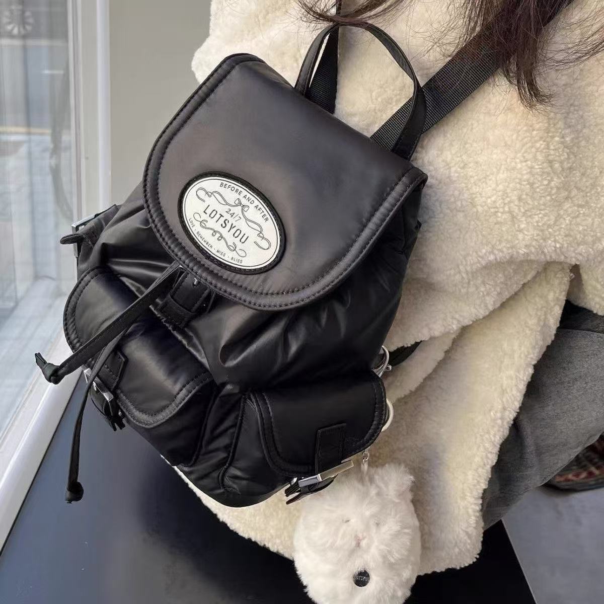 Fashion New Jin Embroidered Drawstring Leisure Backpacks