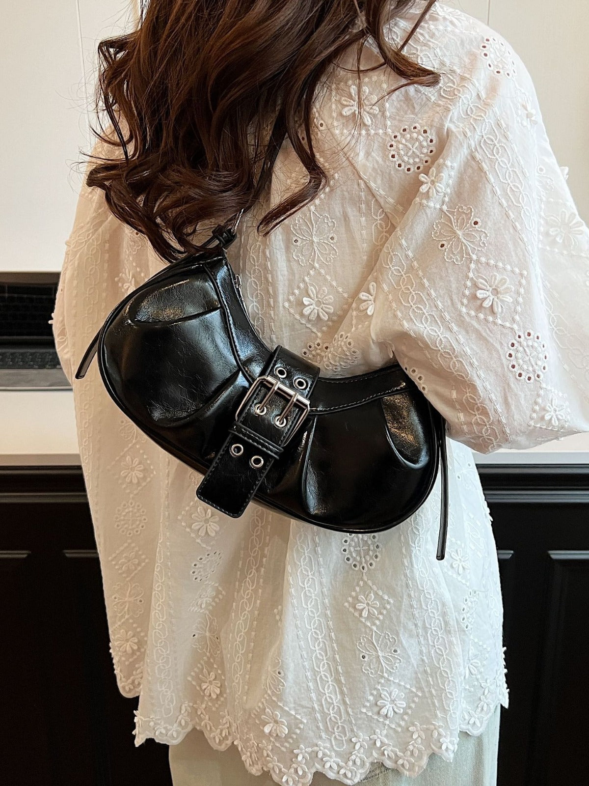 Niche Retro Red Female Motorcycle Hot Bags