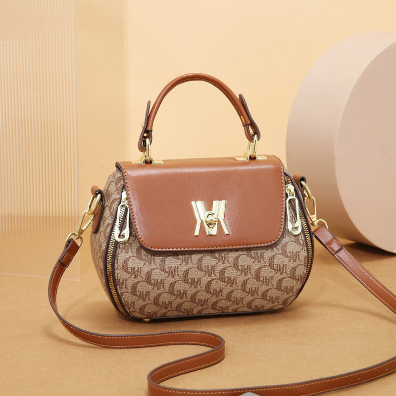 Women's Textured Apple Simple Elegant Large Capacity Bags