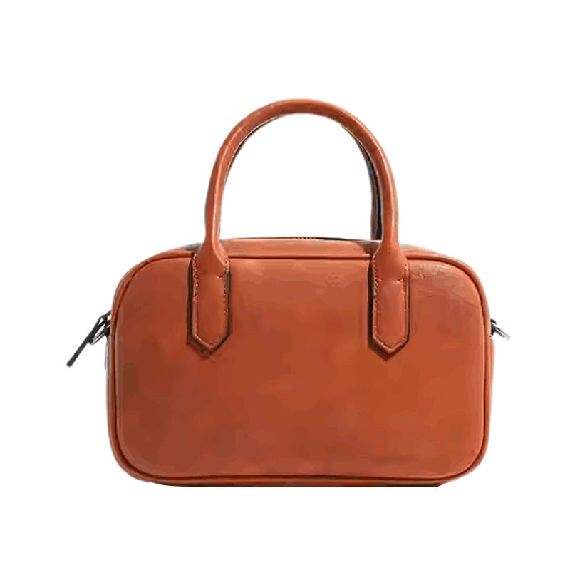 Women's Tanned Wide Closed Toe Layer Cowhide Large Women's Messenger Bag