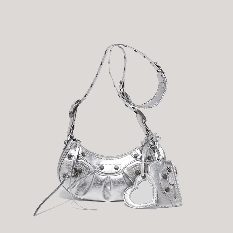 Women's Motorcycle Three-in-one Niche High Sense Selenodont Hot Underarm Bags
