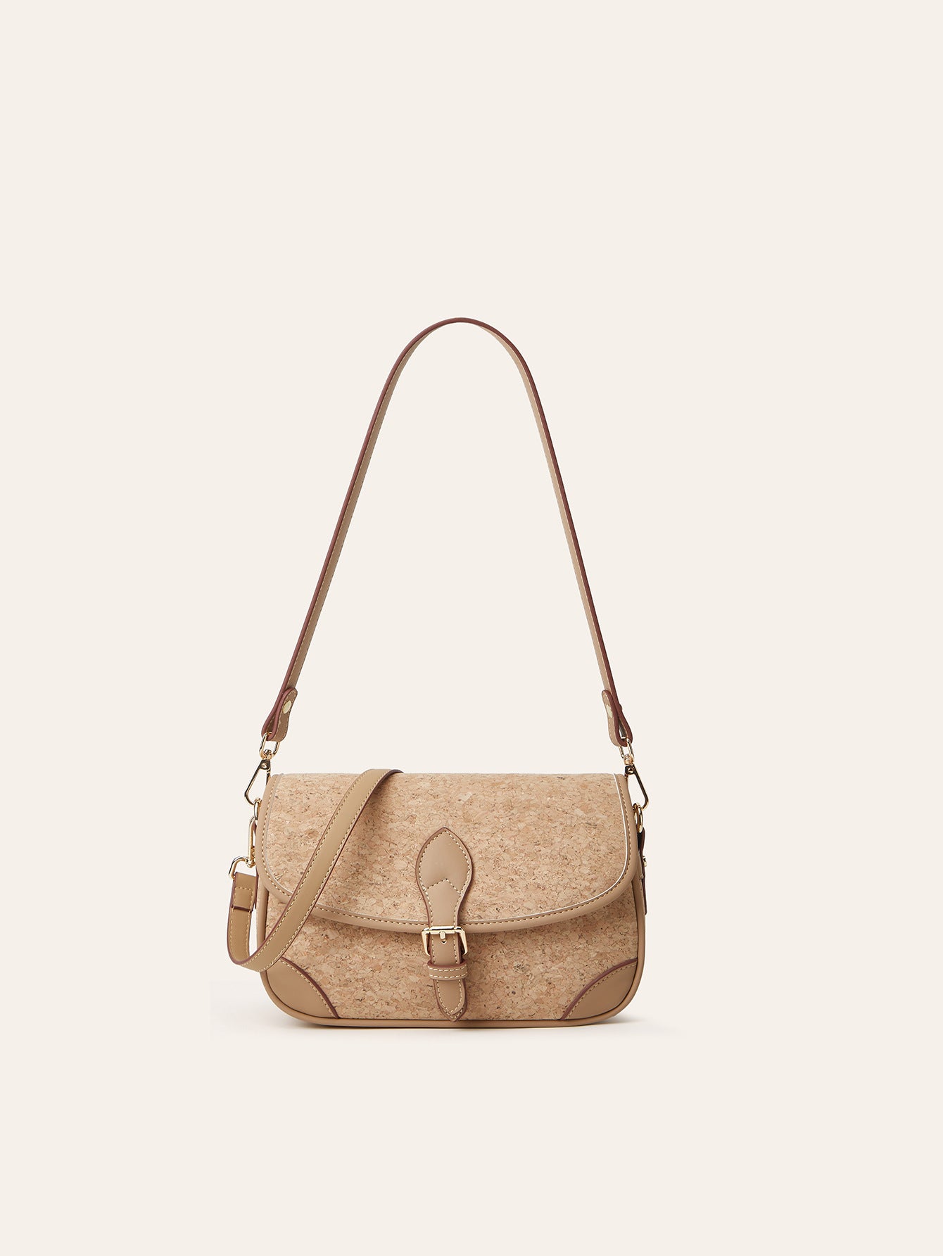 Women's Printed Cork Bark Niche Design Underarm Women's Shoulder Bag