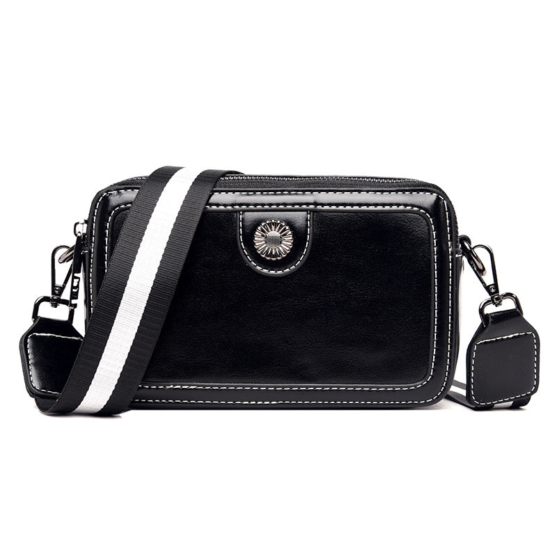 Women's Retro Fashion Mobile Simple Soft Leather Phone Bags