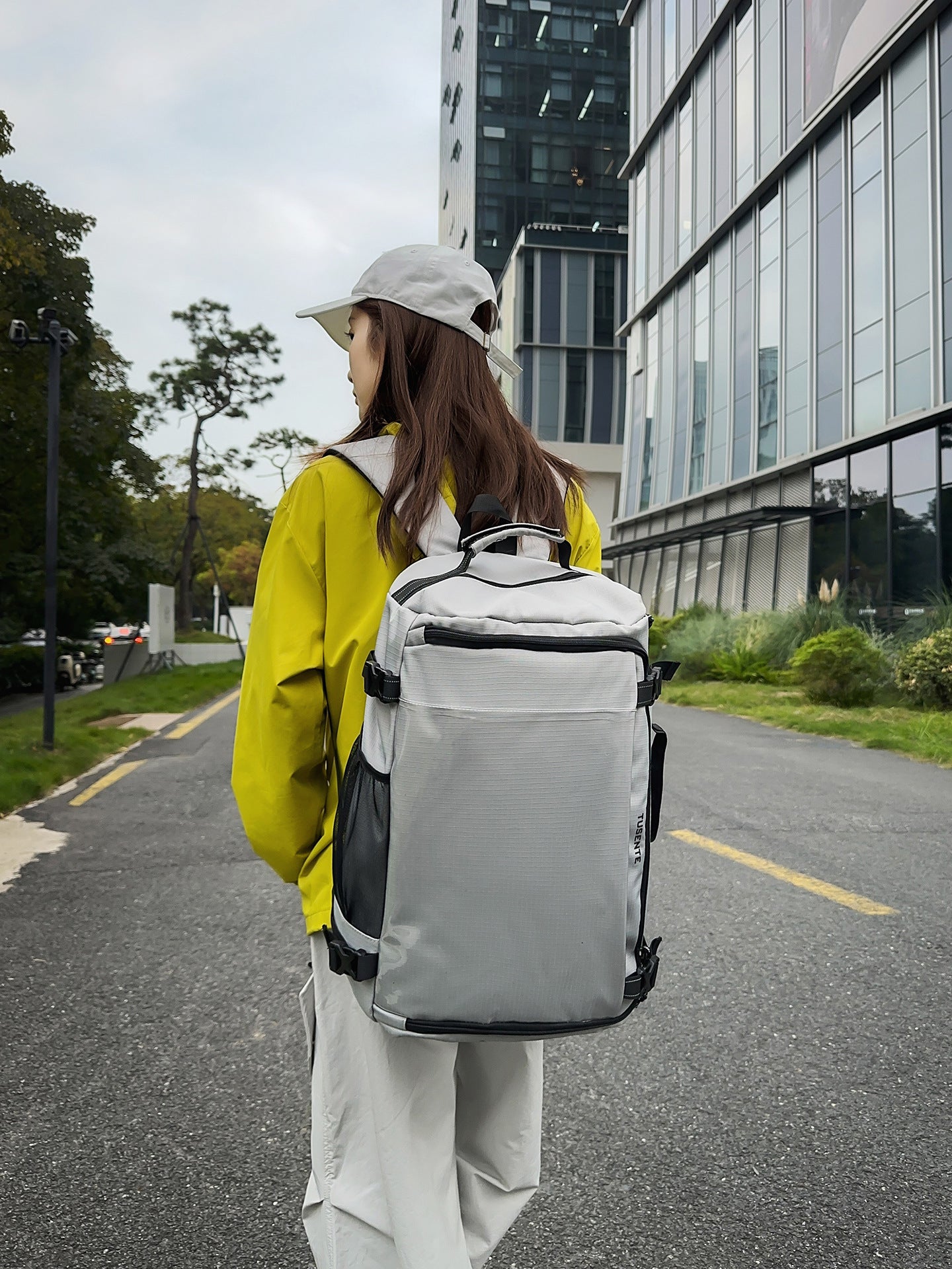 Couple Large Capacity Fashion Trend College Transparent Leisure Backpack