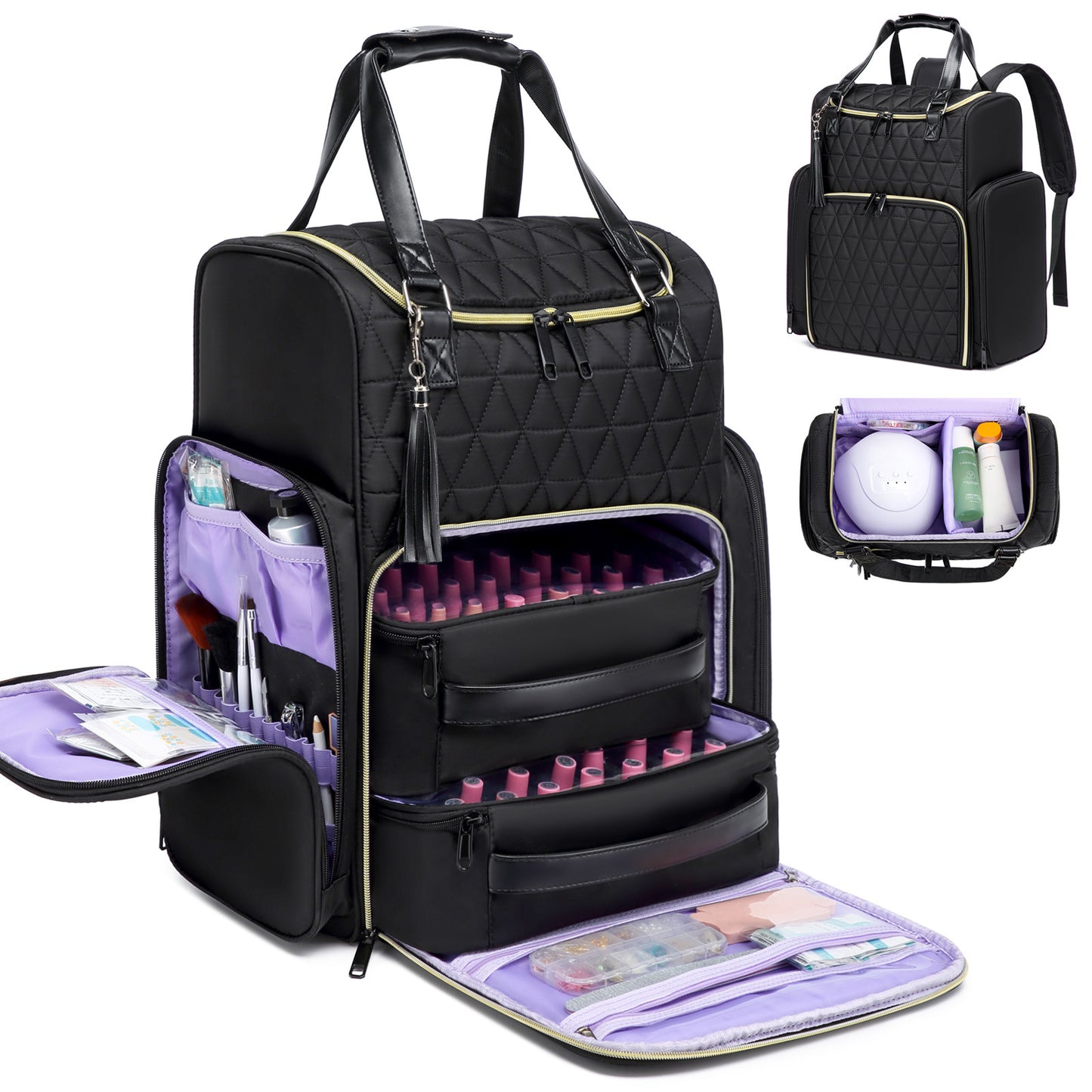 Nail Polish Storage Can Hold Stick Lighting Backpacks