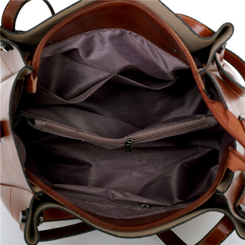 Women's Retro Large Capacity Portable Cross Body Women's Handbag