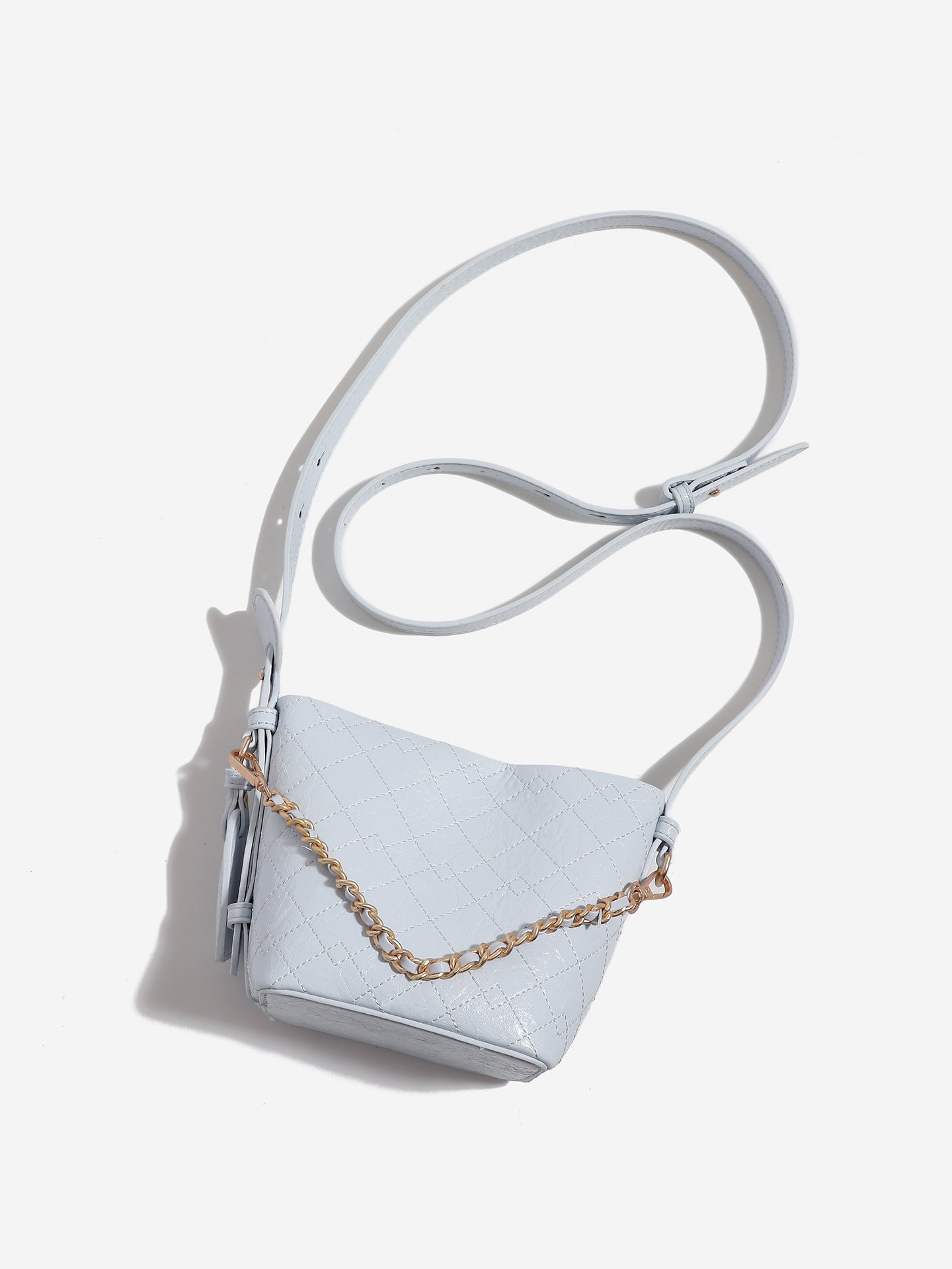 Women's Cherry Blossom Pink Love Spring Rhombus Chain Bags