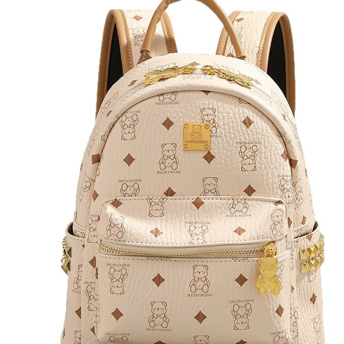 Birthday Gift Cute Bear Commuter Trendy Female Backpacks