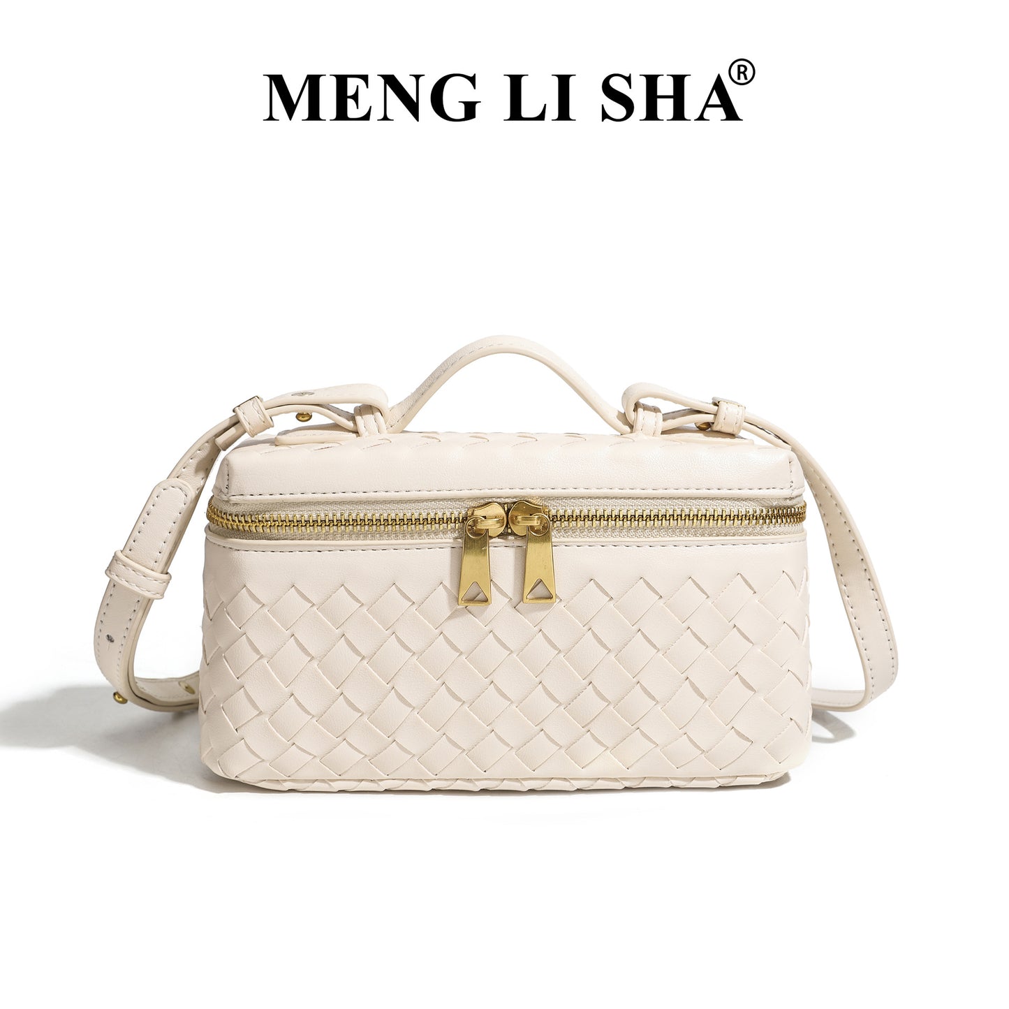 Classic Elegant Women's Hand-woven Box Lunch Women's Shoulder Bag