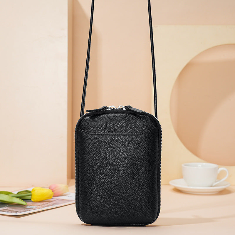 Women's Style Niche Genuine Leather Trendy Simple Mobile Phone Bag