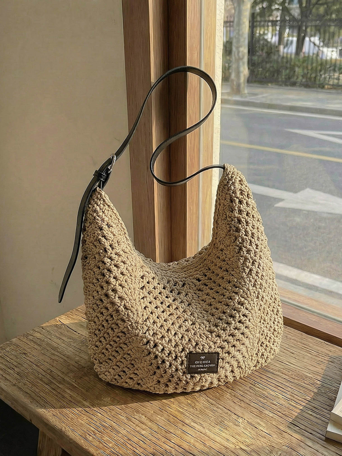 Women's Loose Large Capacity Summer Hollow Woven Tote Bags
