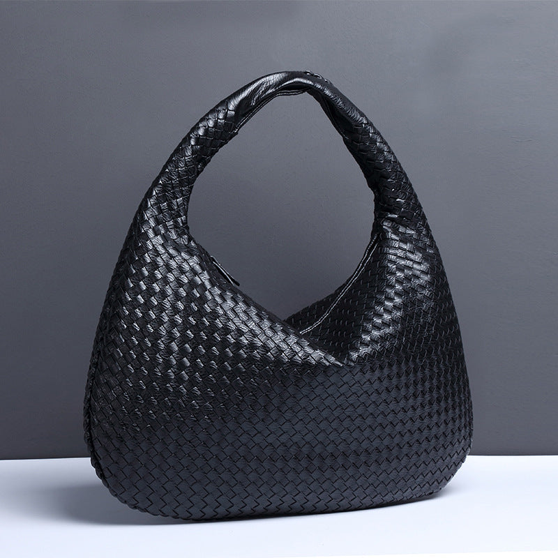 Women's Crescent Woven Large Capacity Simple Bags