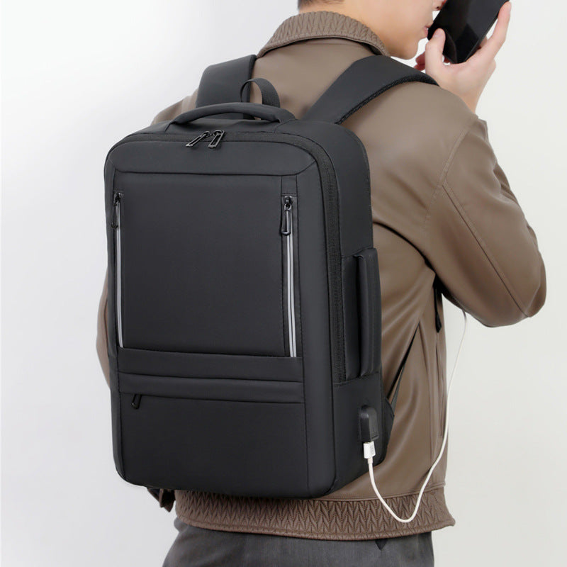 Men's Large Capacity Business Computer Scalable Storage Leisure Backpack