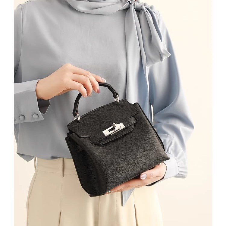 Women's High-grade Kelly Genuine Leather Commuter Fashion Lock