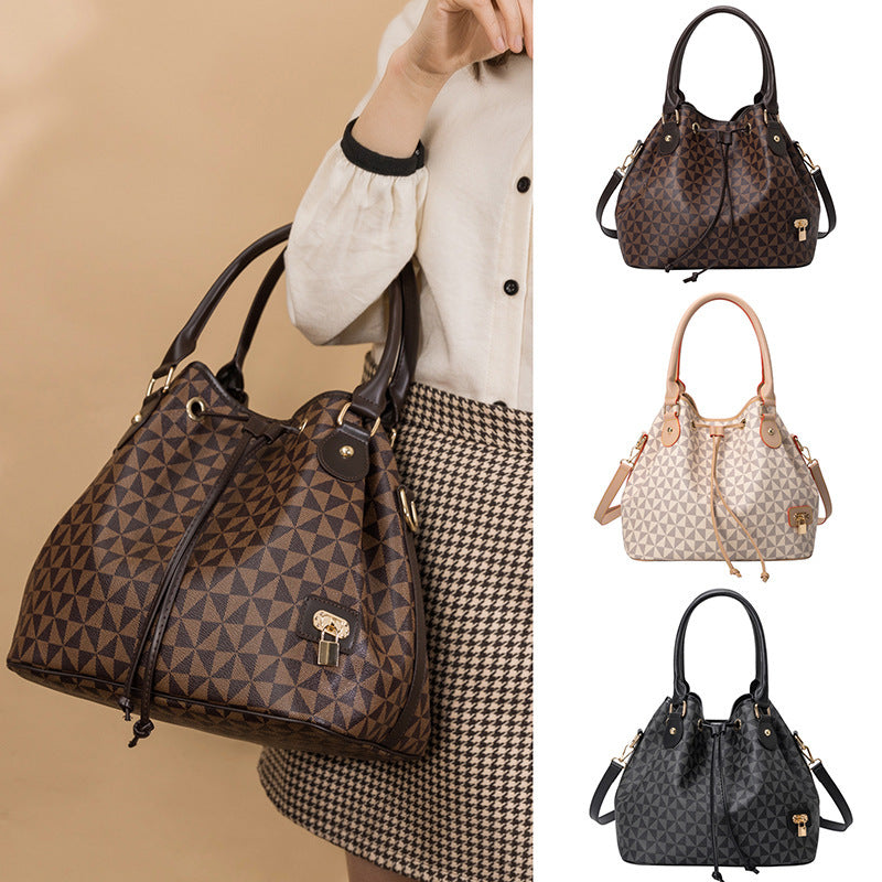 Women's Large Capacity Printed Korean Fashion Commuter Women's Handbag