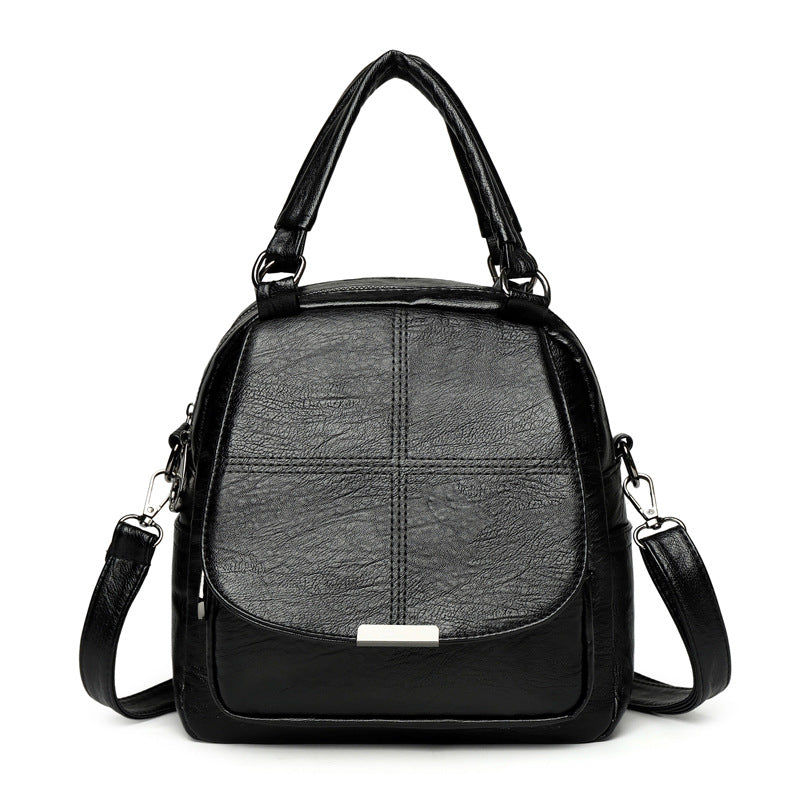 Pretty Sheepskin Preppy Style Retro Simple Backpacks