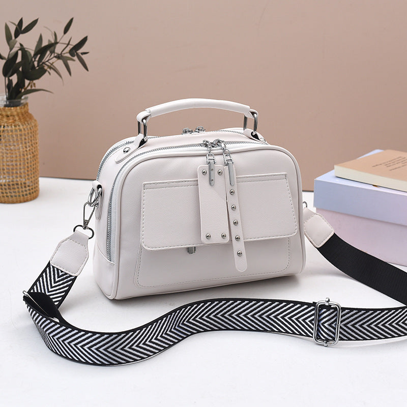 Classy Women's High-grade Soft Leather Mother Women's Handbag