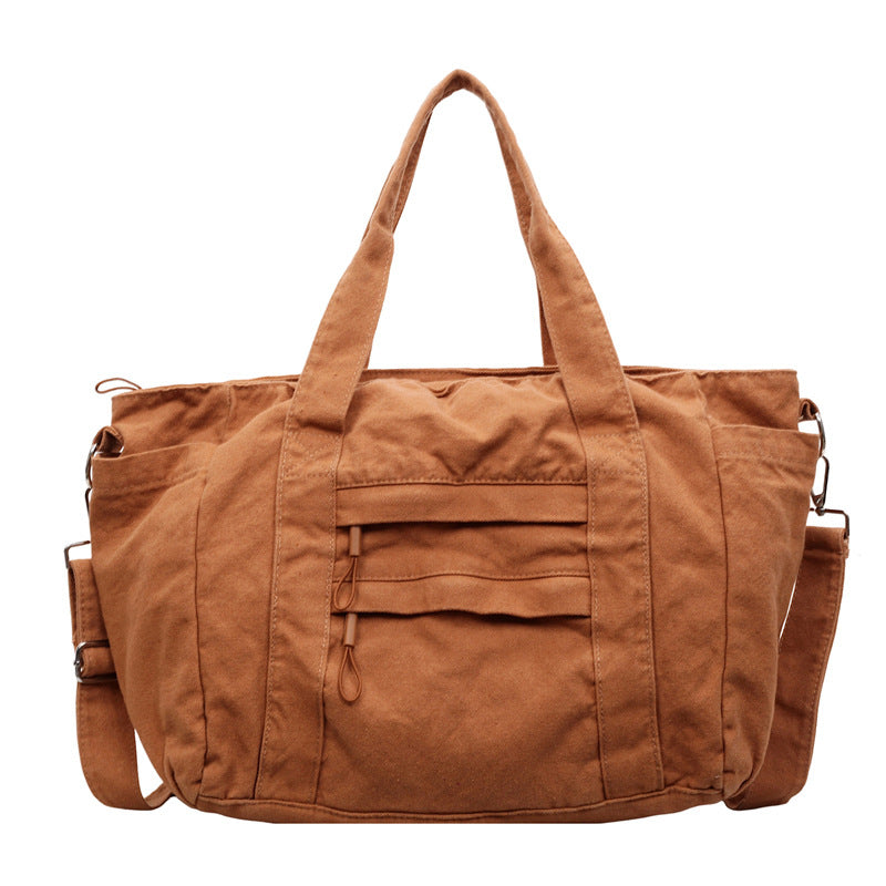 Women's Large Capacity Totes Canvas Commute Leisure Versatile Simple Tote Bag