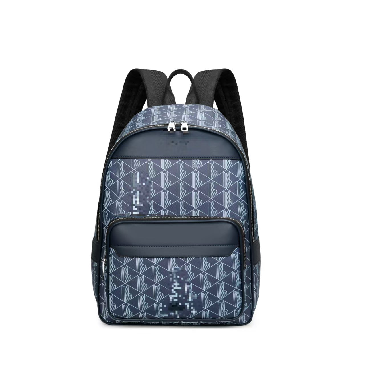 Men's Personalized Plaid Striped Letters Classic Presbyopic Leisure Backpack