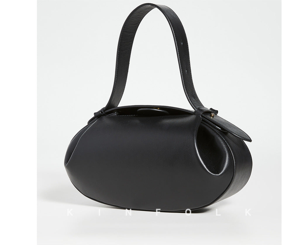 Women's Niche Popular Three-dimensional Underarm Round Baguette Bags