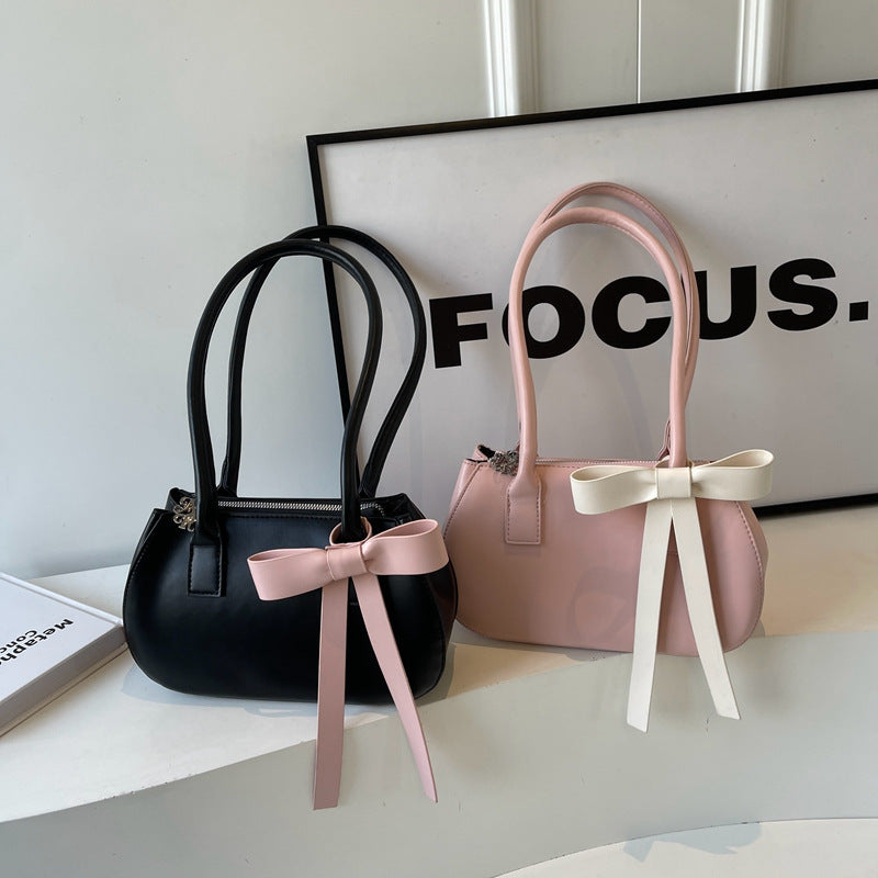 Women's Korean Style Popular Design Bow Underarm Bags