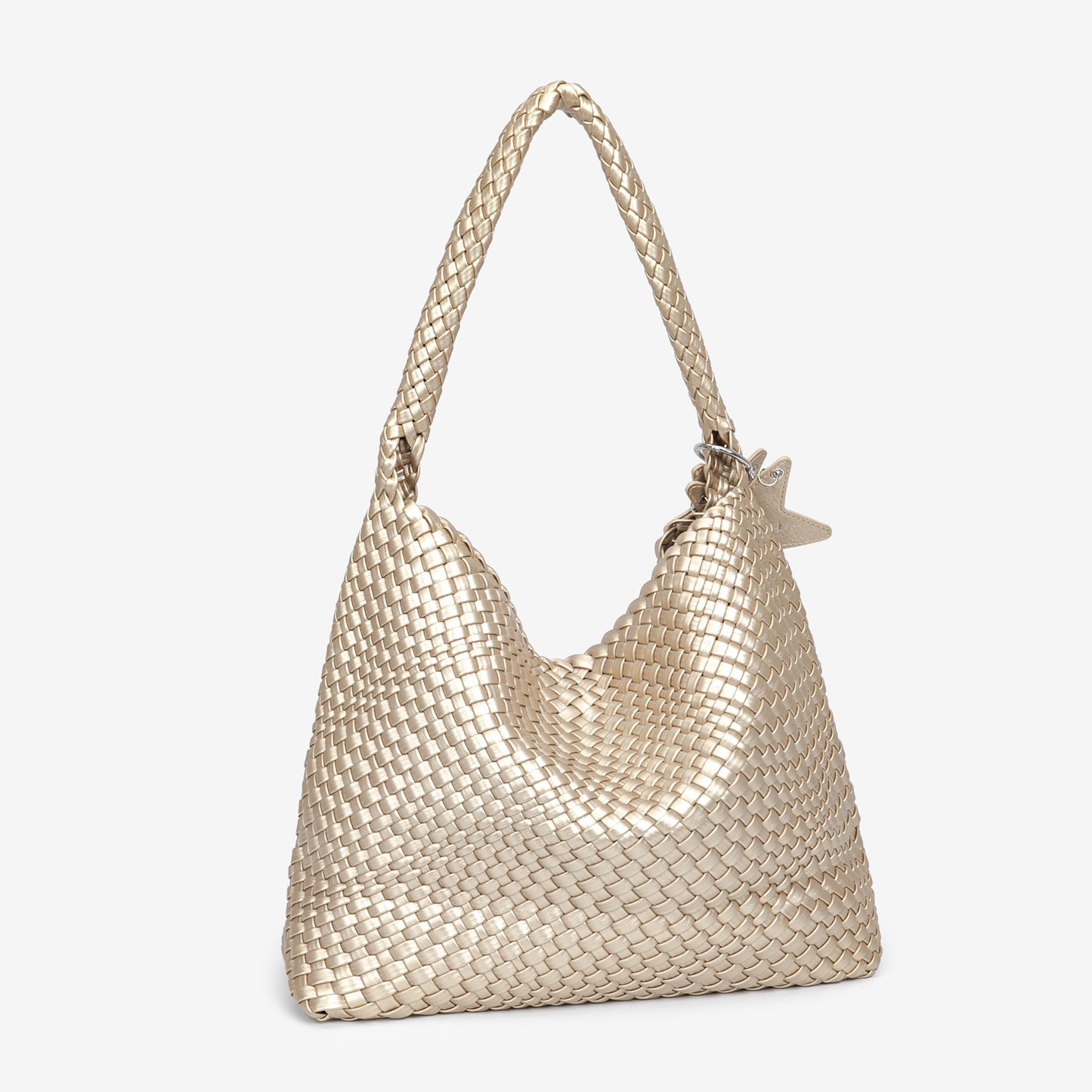 Champagne Color With Pendant Fashion Large Capacity Women's Handbag