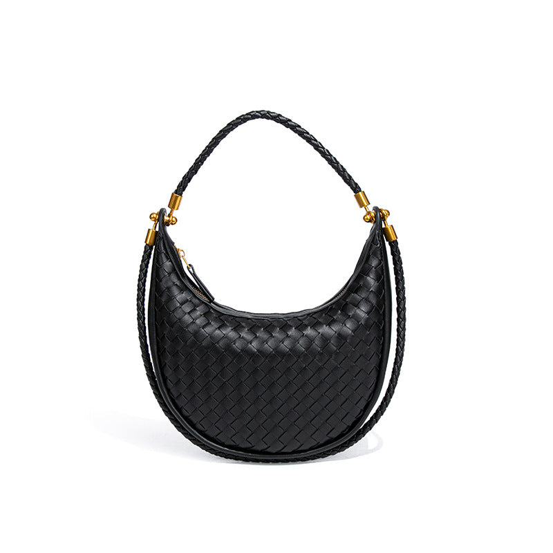 Women's Woven High Sense Selenodont One Retro Fashion Underarm Bag
