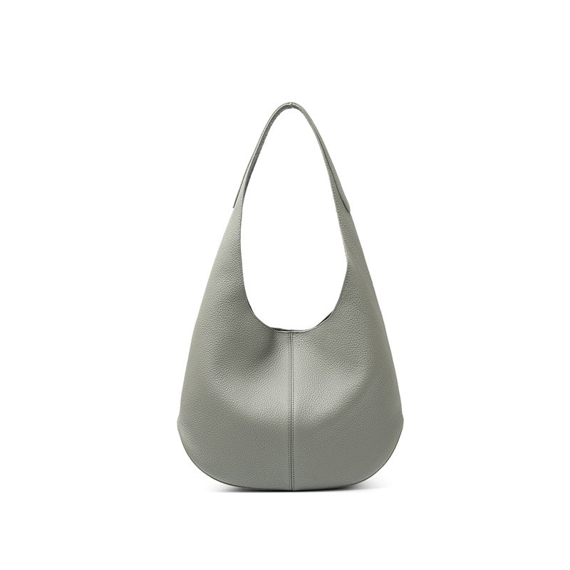 Women's Underarm Versatile Style First Layer Cowhide Commuter High-grade Tote Bag
