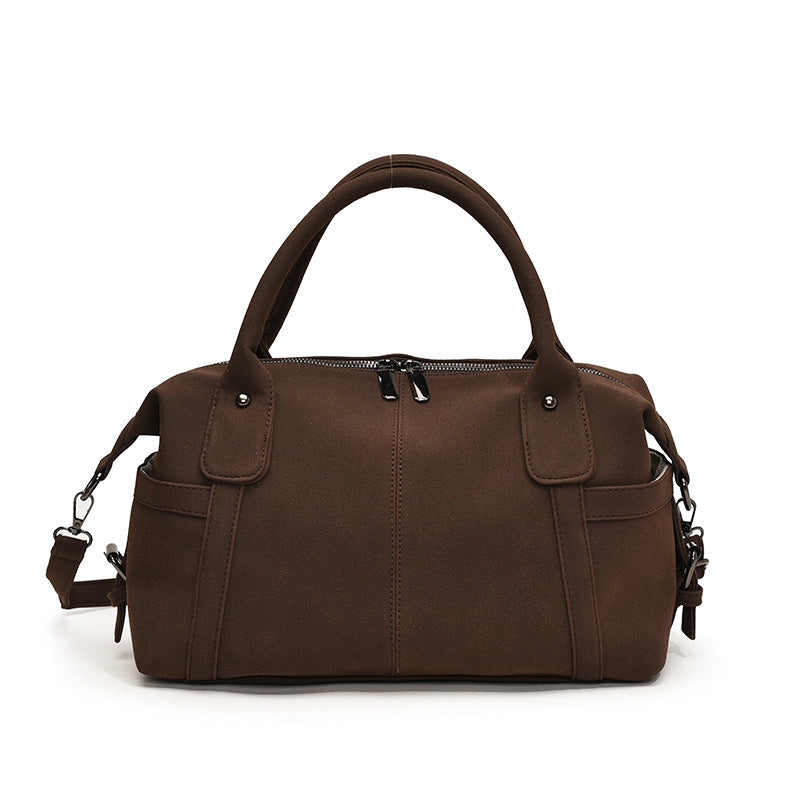 Women's Retro Winter Fashion Frosted Large Capacity Women's Messenger Bag