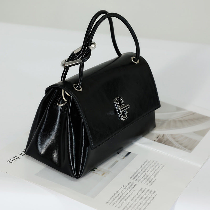 Women's Fashion Cattlehide Leather Large Capacity High-grade Women's Messenger Bag
