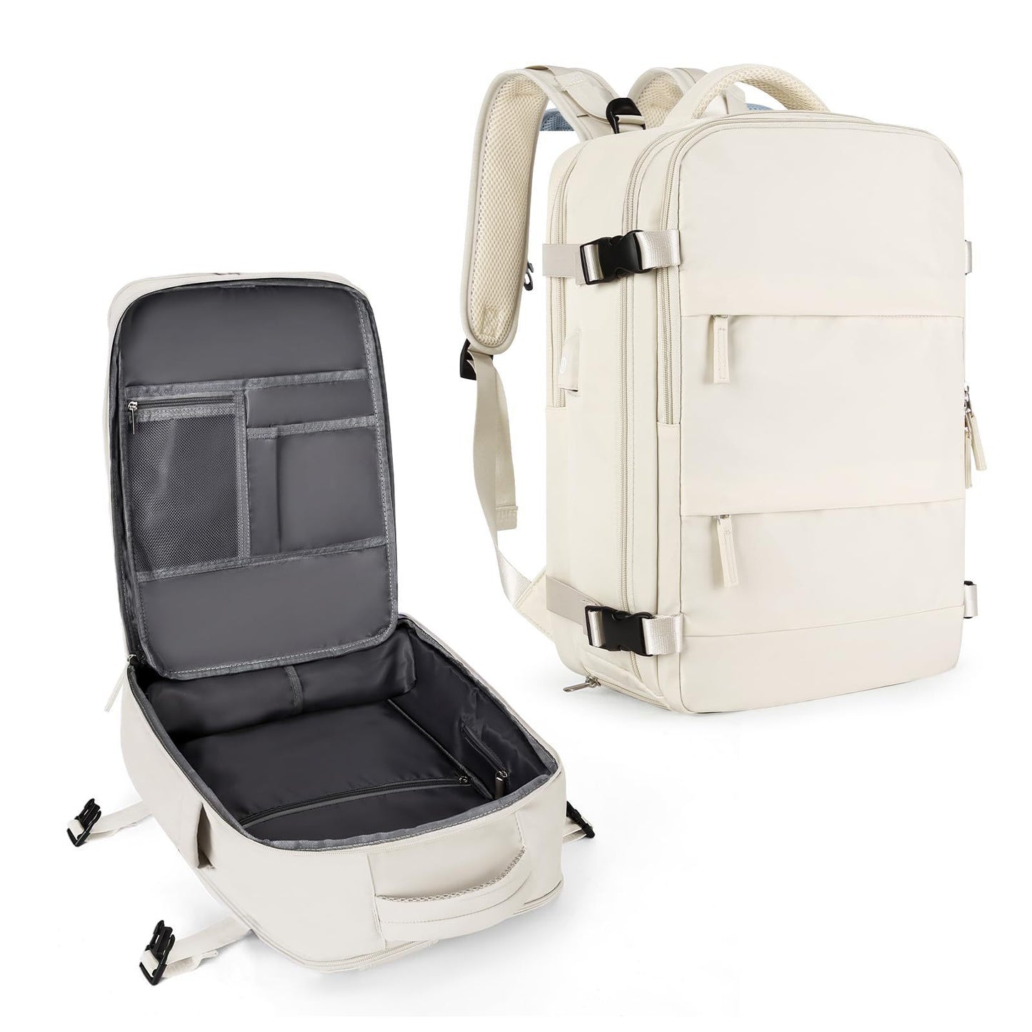 Women's & Men's Logo Airline Approved Carry-on Flight Waterproof Leisure Backpack
